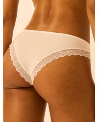 Stripe & Stare - Zigzag Lace Brazilian Knicker - Lyst
