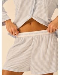 Stripe & Stare - Soft Brushed Woven Pyjama Shorts - Lyst