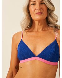 Stripe & Stare - Eco Lace Padded Triangle Bra - Lyst