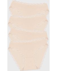 Stripe & Stare - Mid Rise High Leg Knicker Four Pack - Lyst