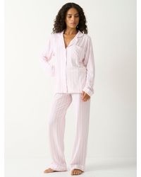 Stripe & Stare - Pale Pink Striped Pyjama Set - Lyst