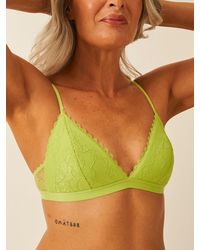 Stripe & Stare - Eco Lace Padded Triangle Bra - Lyst