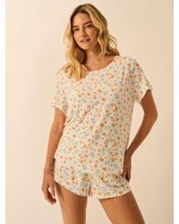 Stripe & Stare - T-Shirt & Short Pyjama Set - Lyst
