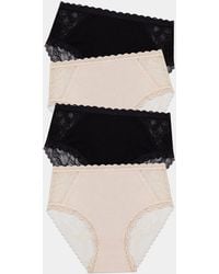 Stripe & Stare - Eco Lace High Rise Knicker Four Pack - Lyst