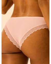 Stripe & Stare - Zigzag Lace Brazilian Knicker - Lyst