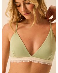 Stripe & Stare - Triangle Lace Bra - Lyst