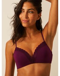 Stripe & Stare - Zigzag Lace Demi Bra - Lyst