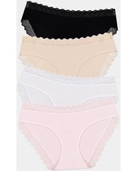 Stripe & Stare - Zigzag Lace Original Knicker Four Pack - Lyst