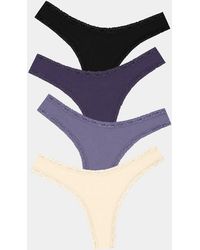 Stripe & Stare - Thong Four Pack - Lyst