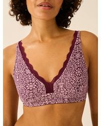 Stripe & Stare - Lace Plunge Bra - Lyst