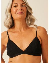 Stripe & Stare - Eco Lace Padded Triangle Bra - Lyst