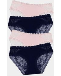 Stripe & Stare - Eco Lace Original Knicker Four Pack - Lyst