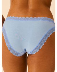Stripe & Stare - Zigzag Lace Original Knicker - Lyst