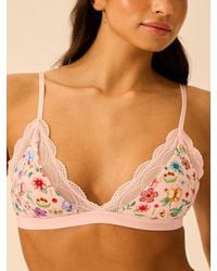 Stripe & Stare - Light Lace Triangle Bra - Lyst