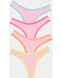 Stripe & Stare - Thong Four Pack - Lyst