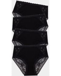 Stripe & Stare - Eco Lace High Rise Knicker Four Pack - Lyst