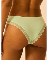 Stripe & Stare - Zigzag Lace Brazilian Knicker - Lyst