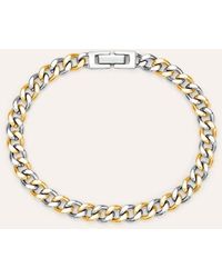 Stroili - Bracciale Catena Man Code Acciaio Bicolore - Lyst