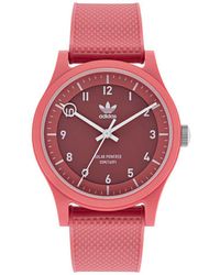 adidas - Pink Ocean Plastic Strap Watch - Lyst