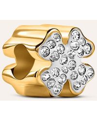 Stroili - Bead Essential Code Acciaio Dorato Cristallo - Lyst