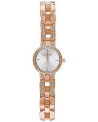 Stroili - Versailles 3h orologio in acciaio rose gold con quadrante silver e bracciale con strass - Lyst