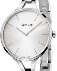 Calvin Klein - Orologio Graphic quadrante argento K7E23146-RE21 - Lyst