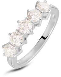 Stroili - Anello Riviere Firmamenti Oro Bianco Diamante - Lyst