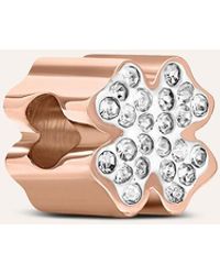 Stroili - Charm Essential Code Acciaio Rosa Cristallo - Lyst