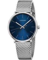 Calvin Klein - Orologio solo tempo con cinturino maglia milanese e cassa in acciaio - Lyst