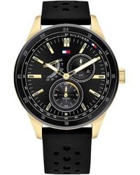 Tommy Hilfiger - Orologio Austin quadrante nero 1791636 - Lyst
