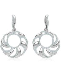 Stroili - Orecchini pendenti in ottone rodiato forma tonda con glitter - Lyst