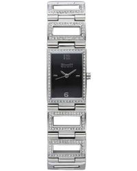 Stroili - Orologio solo tempo con cinturino e cassa in acciaio e strass. quadrante nero - Lyst