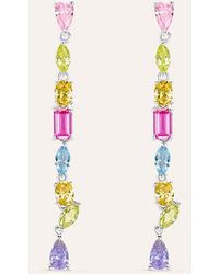 Stroili - Orecchini Pendenti Silver Rainbow Argento Rodiato Cubic Zirconia - Lyst