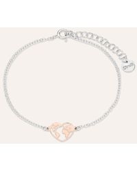Stroili - Bracciale Silver Collection Argento Bicolore Bianco / Rosa - Lyst