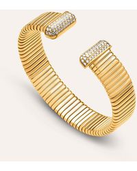 Stroili - Bangle Lady Code Acciaio Dorato Cristallo - Lyst