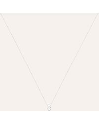 Stroili - Collana Punto Luce Claire Oro Bianco Cubic Zirconia - Lyst