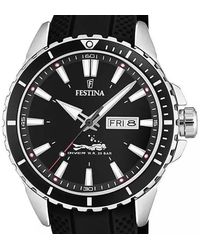 Festina - Diver con cassa in acciao e cinturino in gomma - Lyst