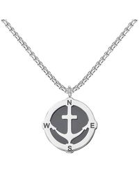 Stroili - Collana Man Code Acciaio Bicolore Bianco / Nero - Lyst