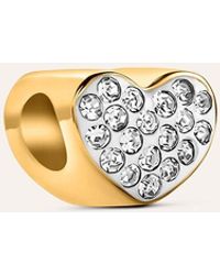 Stroili - Bead Essential Code Acciaio Dorato Cristallo - Lyst