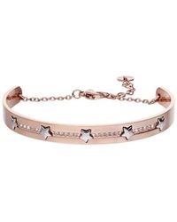 Stroili - Bangle Endless Acciaio Rosato Stella e Cristalli - Lyst