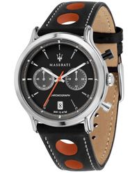 Maserati - Orologio cronografo linea Epoca Racing con cinturino in pelle traforato - Lyst