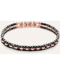 Stroili - Bracciale Catena Man Code Acciaio Bicolore - Lyst