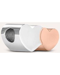Stroili - Charm Essential Code Acciaio Bicolore Bianco / Rosa - Lyst