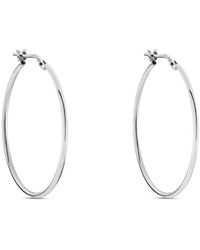 Stroili - Orecchini A Cerchio Silver Collection Argento Rodiato - Lyst