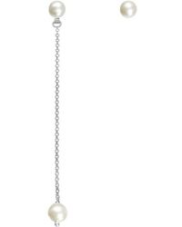 Stroili - Orecchini in argento rodiato e perle - Lyst