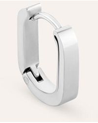 Stroili - Mono Orecchino A Cerchio Man Code Acciaio - Lyst
