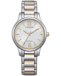 Citizen - Orologio Eco Drive Ore Felici Em0895-73a - Lyst