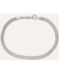 Stroili - Bracciale Catena Gentleman Argento Rodiato - Lyst