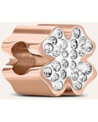 Stroili - Charm Essential Code Acciaio Rosa Cristallo - Lyst