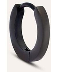 Stroili - Mono Orecchino A Cerchio Man Code Acciaio Nero - Lyst